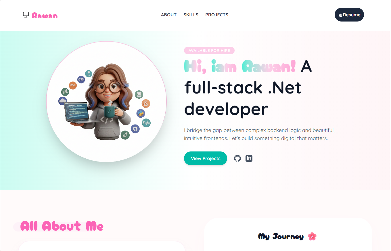 Portfolio project screenshot